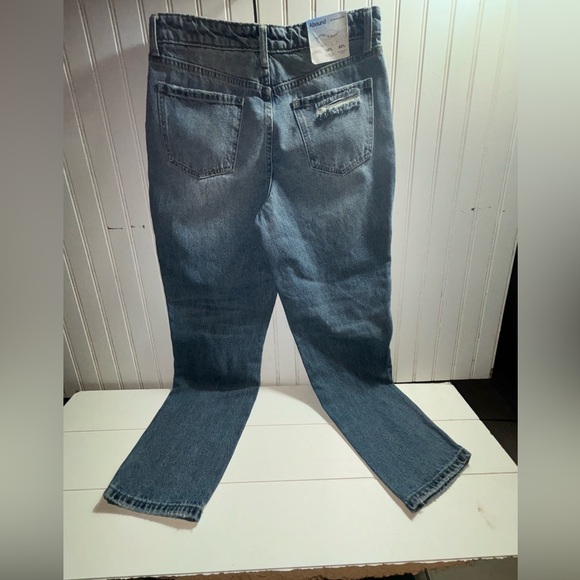 Abound High Waisted Loose Straight Cropped Ankle Jeans - Picture 2 of 6